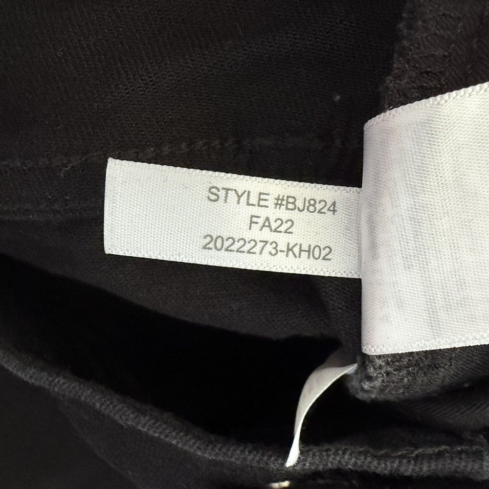 J Crew Womens Mid Rise‎ Flare Cropped Jeans Size 27 Black Dark Denim Stretch - Picture 7 of 8